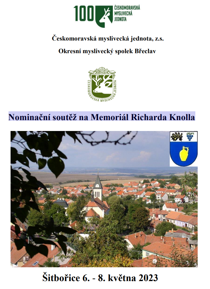 Propozice Nominační soutěž na Memoriál Richarda Knolla květen 2023